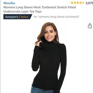 Black turtle neck long sleeve
